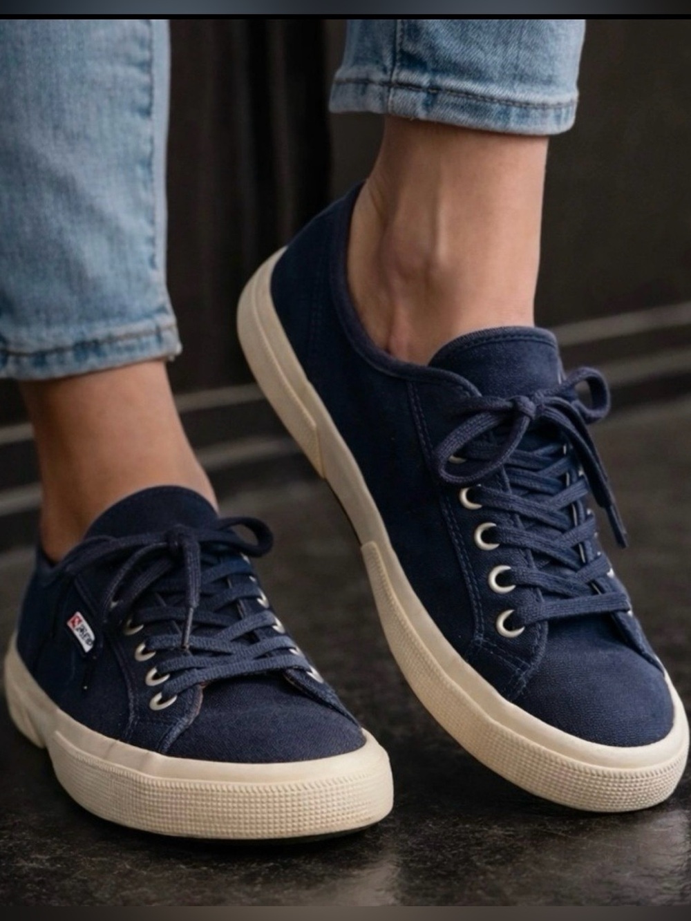 Superga Unisex Adult 2750 Cotu Classic Sneakers Navy Size 37